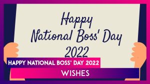 National Boss's Day 2022