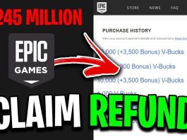 refund Fortnite skins