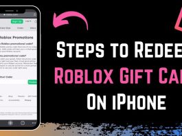 use Roblox gift card on iPhone