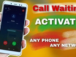 call waiting setting